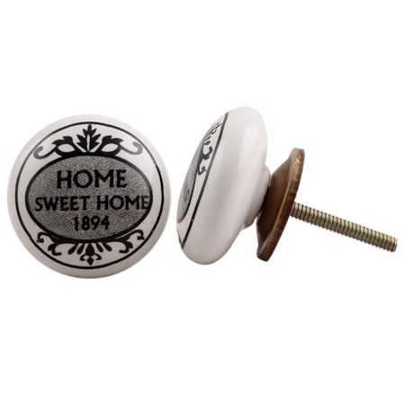 Sweet Home 1894 Flat Ceramic Drawer Knob